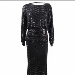 Vince Camuto Women’s Ruched Glitter Gown